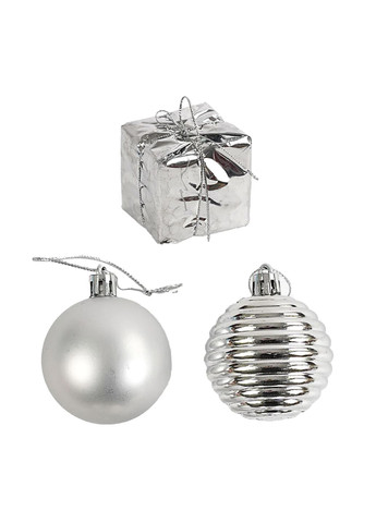 Набор новогодних шаров, 15 шт. цвет разноцветный ЦБ-00263689 No Brand (317291174)