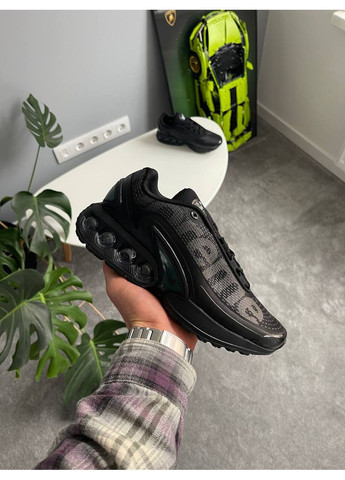 Чорні Осінні кросівки чоловічі і жіночі nike air max dn x supreme black green | найк аір макс супрім чорні No Brand