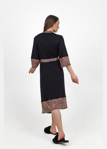 Женский халат с леопардовым принтом. NEL (286421004)