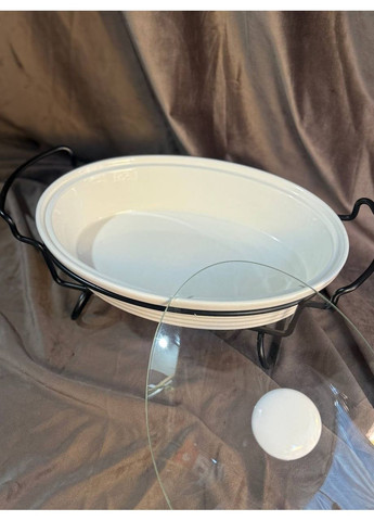 Мармит MR-11260-74 овальная керамика 1.6 л Белый Maestro (351365123)