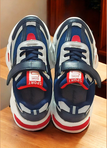 Синие демисезонные детские кроссовки для мальчика 9041f Boyang
