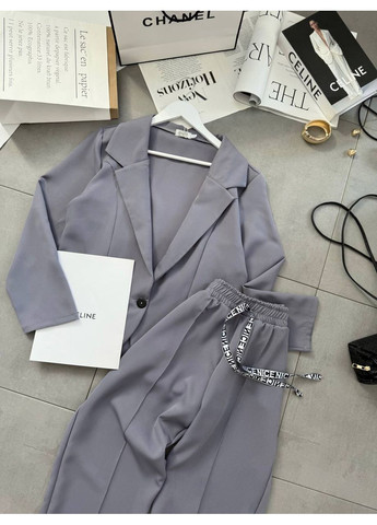 Костюм жіночий (піджак + брюки) — ЗАМІР В ОПИСІ DK/DL Мода без кордонів (370682782)