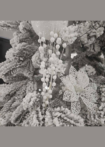 Гілка біла блискучі ягоди 42 см A.G. (299770152)