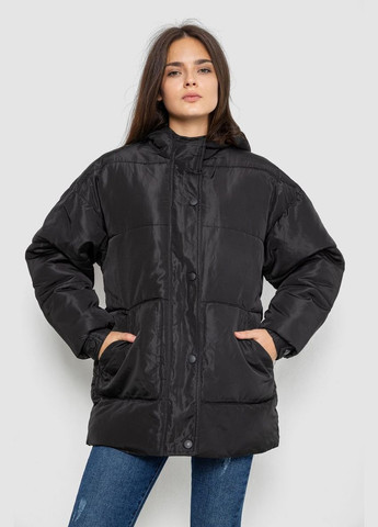Черная куртка женская демисезонная с поясом,, 207r005 Ager