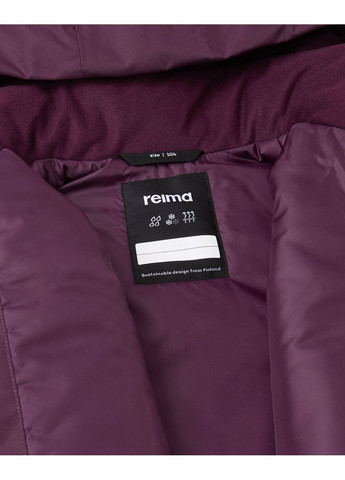 Темно-бордовая зимняя куртка светоотражающая reimatec Reima Hohtava
