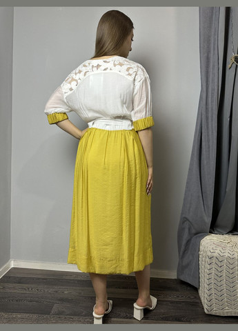 Желтое кэжуал сукня Modna KAZKA