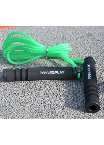 Скакалка ПВХ 2,7 м Зелена Регульована довжина PowerPlay (393483458)