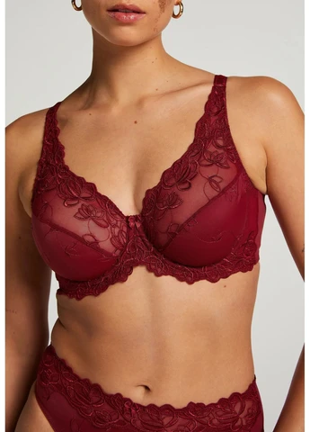 Бордовий бюстгальтер бордовий Hunkemoller