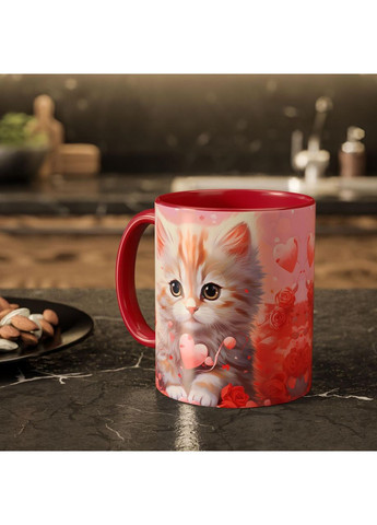 Керамическая чашка с дизайном "Котик"-2 No Brand (368671829)