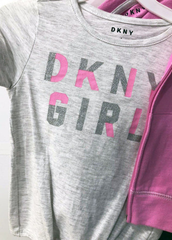 Рожевий демісезонний комплект з 3 речей DKNY