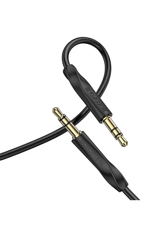 Аудиокабель BL16 3.5mm male to 3.5mm male, PVC, 1m, Black Borofone (388529551)