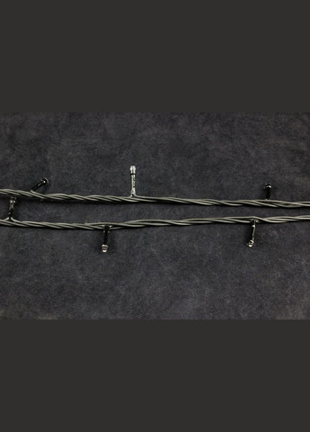 Электрогирлянда уличная на елку нить 50 метров Холодный свет 500 лампочек от сети светодиодная, черный ПВХ провод (w.01.6B.500+) Laplandia (365452940)