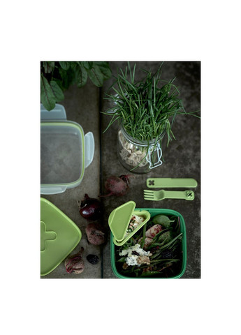 Контейнер для салата зеленый IKEA (276070250)