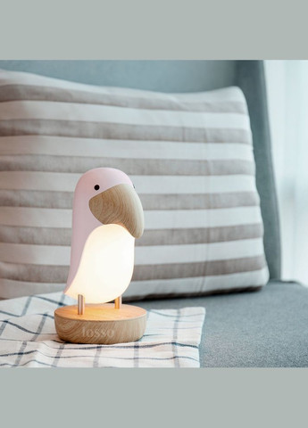 Ночник настольный светильник "Тукан" LJC-162, розовый Losso (327041654)