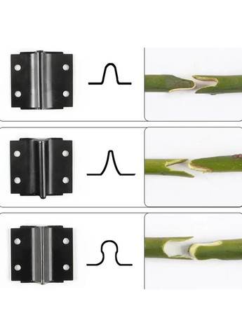Комплект прививочный секатор для обрезки прививки деревьев 3-10 мм с 3 ножами прививочной лентой 5 штук (480303-Prob) Unbranded (333298793)