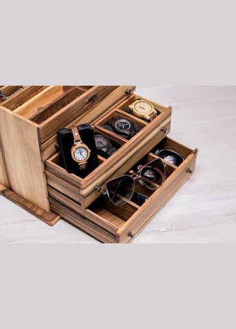 Шкатулка для прикрас із дерев'яною кришкою L Велика шкатулка EcoWalnut (295291915)