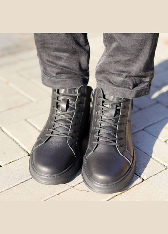 Черные осенние ботинки мужские Zumer