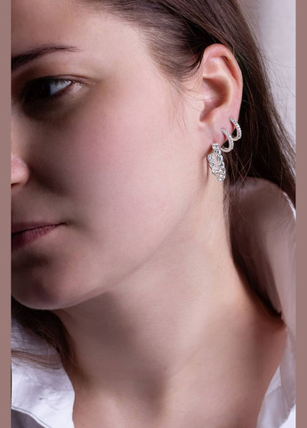 Серебряные серьги (4880) IRIJ (331016910)