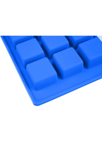 Форма для льда силиконовая с гербом Украины 20 x 13.3 см Синий Profsil (304153187)