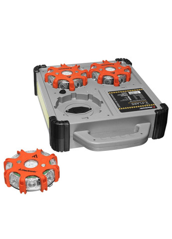 Комплект ліхтарів професійних X-Flare (30 Lm) Red/Blue/Amber Recharg 12/220V (PSD0112) Mactronic (301221404)