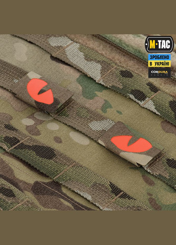 Нашивка Tiger Eyes Laser Cut (пара) Multicam/Red/GID M-TAC (315047149)