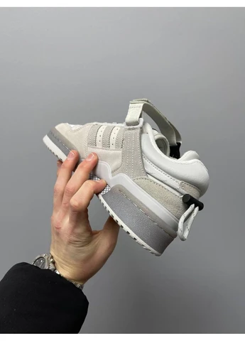 Серые летние кроссовки adidas forum x bunny light grey адидас форум No Brand