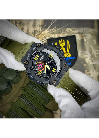 Наручные часы спортивные с кварцевым механизмом для мужчин водонепроницаемые с будильником и секундомером ProDobro (367264983)