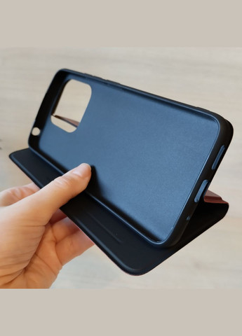 Чехол для xiaomi redmi 10a книжка подставка с магнитом и карманом под карточки Lux темно синий No Brand (284282908)