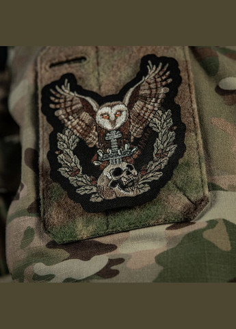 Нашивка Сова (вишивка) Black M-TAC (315047522)