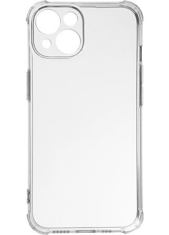 Силіконовий протиударний чохол панель + скло 9Н на Iphone 14 із захистом камери прозорий (GC050903) No Brand (317297516)