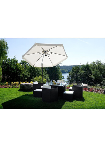 Садовый раскладной зонтик Garden (диаметр - 3 метра) с боковой стойкой, Белый Funfit (370621266)