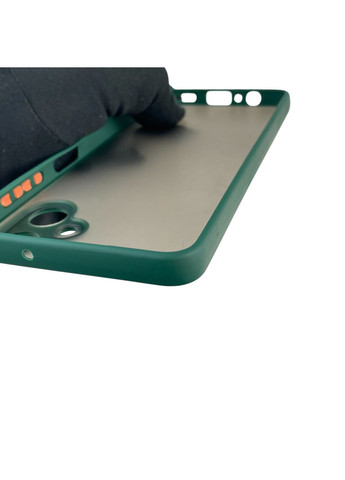 Чохол для телефона Galaxy A06 (SM-A065) з високими бортами із захистом камери на самсунг а06 темно-зелений Samsung (366388174)