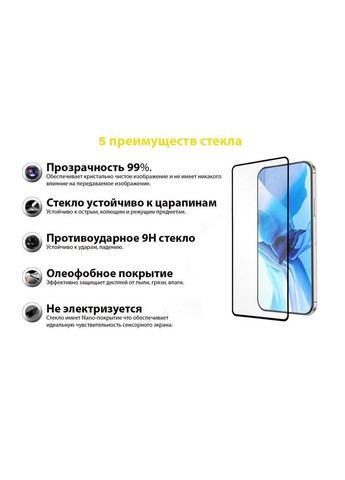 Захисне скло Premium для Samsung Galaxy A12 SM-A125 Black (705598) BeCover (336960145)