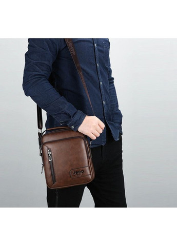 Якісна чоловіча сумка планшетка екошкіра коричнева ProDobro (365255085)