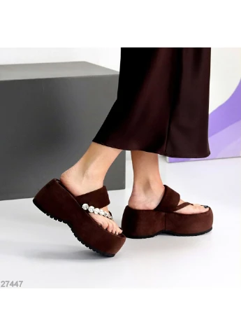 Замшеві шльопанці No Brand (395825790)