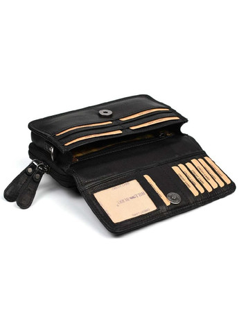 Сумка барсетка з ручкою чоловіча з натуральної шкіри маленька Hill&Burry Чорний 37672 HILL BURRY (353689869)