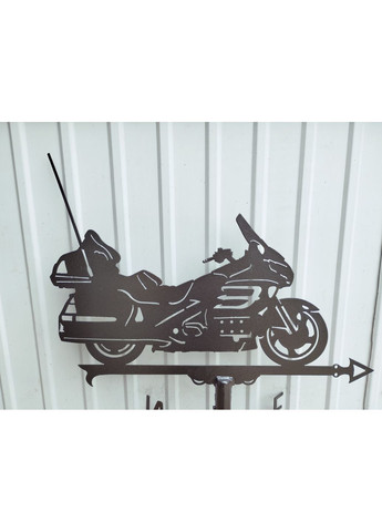 Флюгер на будинок Мотоцикл Honda Gold Wing, флюгер на дах з металу 2 мм. No Brand (368896450)