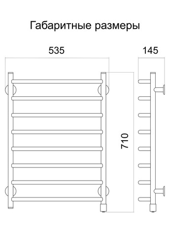 Полотенцесушитель Овал плюс золото металлик левосторонний с кнопочным регуляторомМощностиЗима-Лето Теплий світ (317937518)