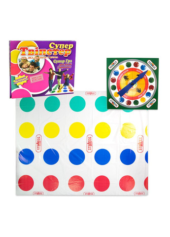 Гра Супер Твіпстер для дітей 6+ активна тканинна з рулеткою для дому та вулиці Strateg (362420830)