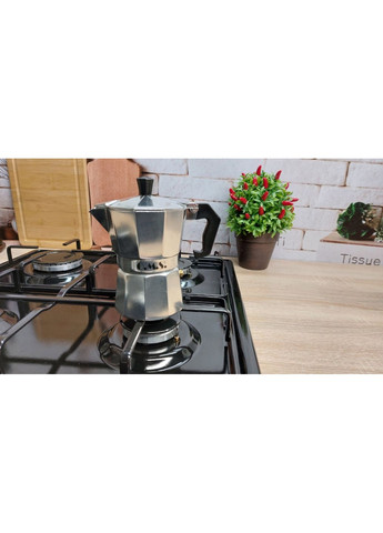 Кофеварка гейзерная 9128-3 3 чашки 150 мл OMS (361399855)