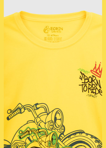 Желтая летняя футболка Ecrin