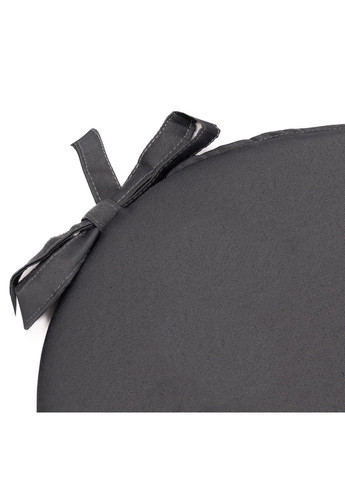 Подушка для крісла Ø 40х5 см темно-сірий No Brand (324829112)