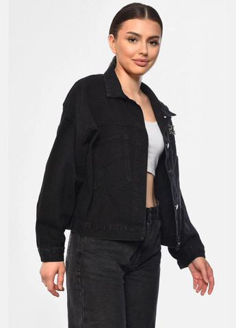 Джинсівка жіноча чорного кольору Let's Shop (299704296)
