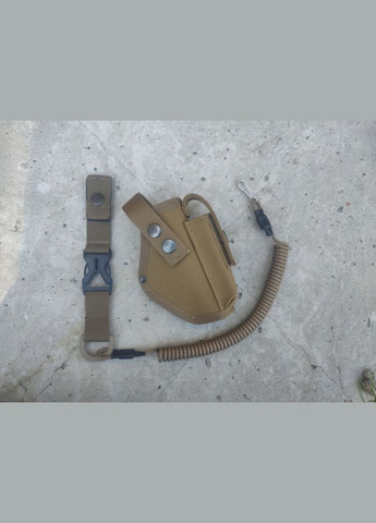 Кобура для пістолета макарова ПМ поясна Койот Пісочний + тренчик, шнур швидкий знімання, 996 SV No Brand (342375013)