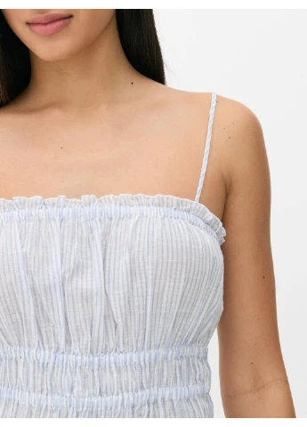 Білий сукня літо,білий в синю смужку, Primark