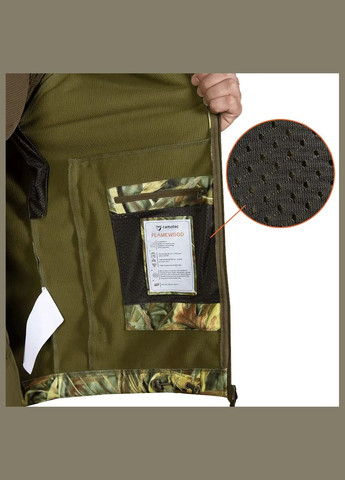 Комбинированная демисезонная куртка rubicon cane Camotec