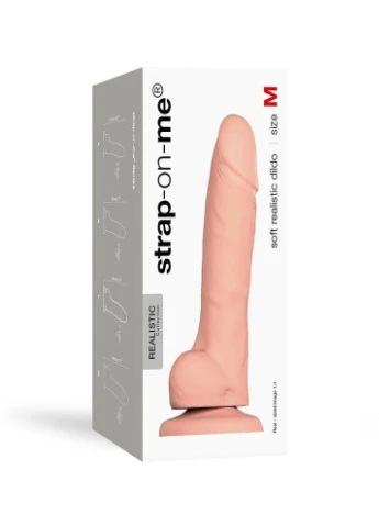 Реалистичный фаллоимитатор SOFT REALISTIC DILDO Vanilla - Size MStrap-on-me 9211 Strap-On-Me (392055446)