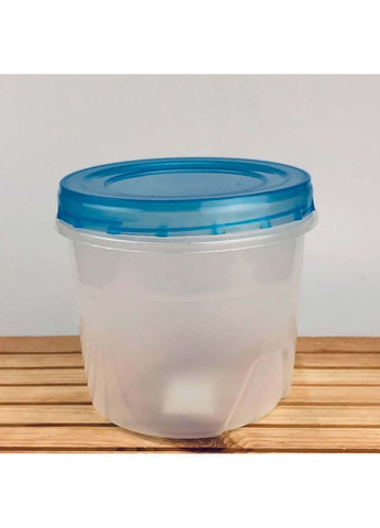 Контейнер лоток судочек круглый с закручивающейся крышкой PP 0.7 л Господар (373679900)