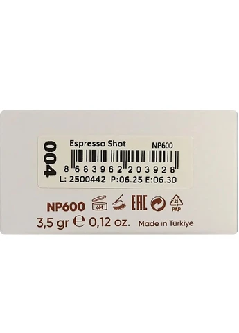 Гель для бровей Tastic NP600 №004 Темно-коричневый, 3,5 г Neverti (401043739)