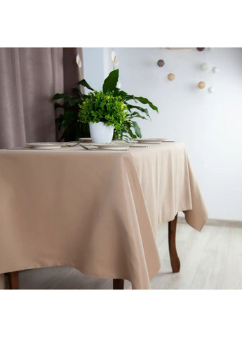 Водовідштовхуюча скатертина 120*150 см Бежева (26070120150) ТЕП (364099978)